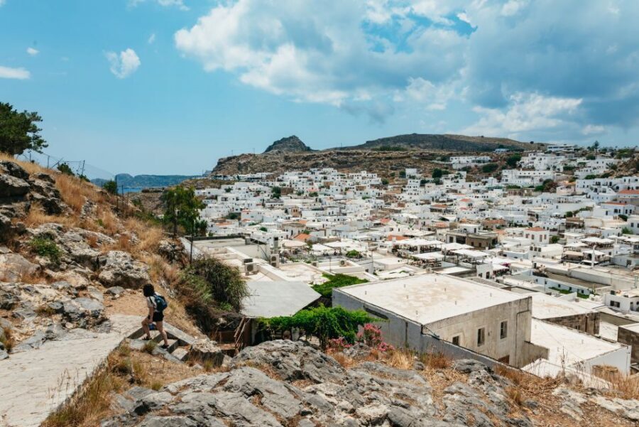 Rhodes: Guided Bus Tour to Lindos Village & Seven Springs - The Optional Acropolis of Lindos: ruins, views, and ticket timing