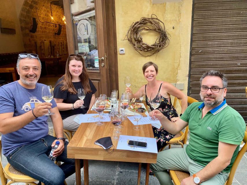 Rhodes: Guided Walk and Wine Tasting Tour in Medieval Town - Wine and meze at the Inn of Auvergne