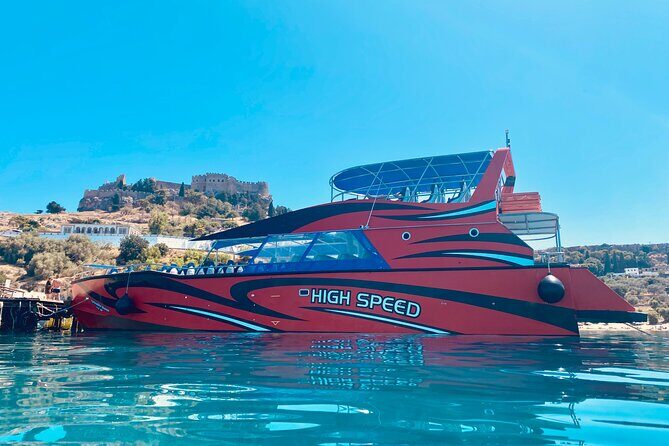 Rhodes High Speed Boat to Lindos - Timing Breakdown: 4 Hours in Lindos Plus a Swim Moment on the Way Back