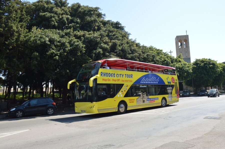 Rhodes: Hop-On Hop-Off City Tour Bus - New Marina: a calmer contrast with sea views