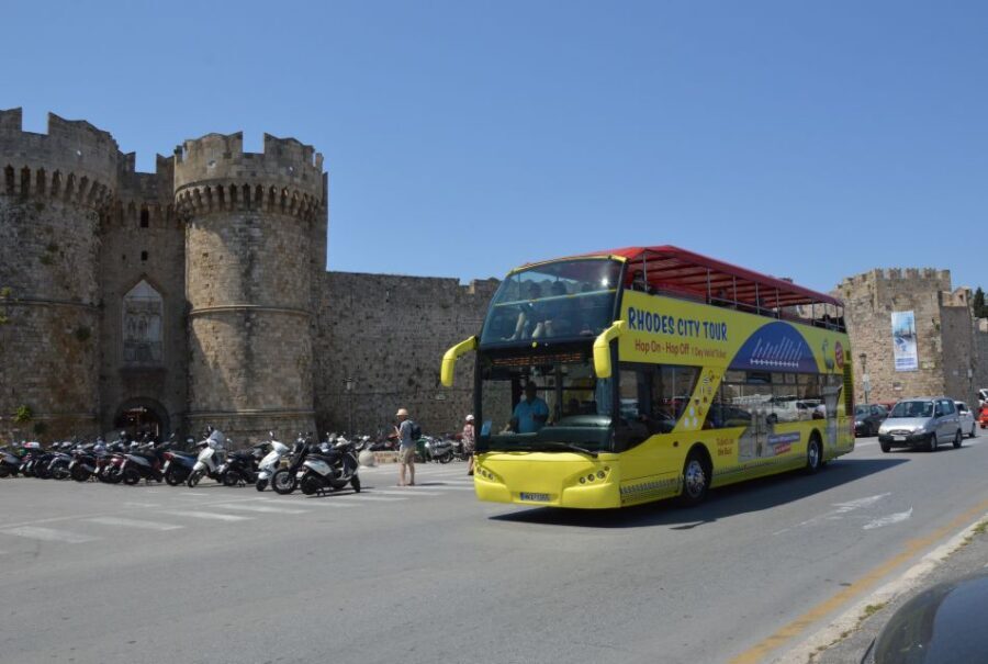 Rhodes: Hop-On Hop-Off City Tour Bus - Temple of God Apollonas: a focused stop with strong atmosphere