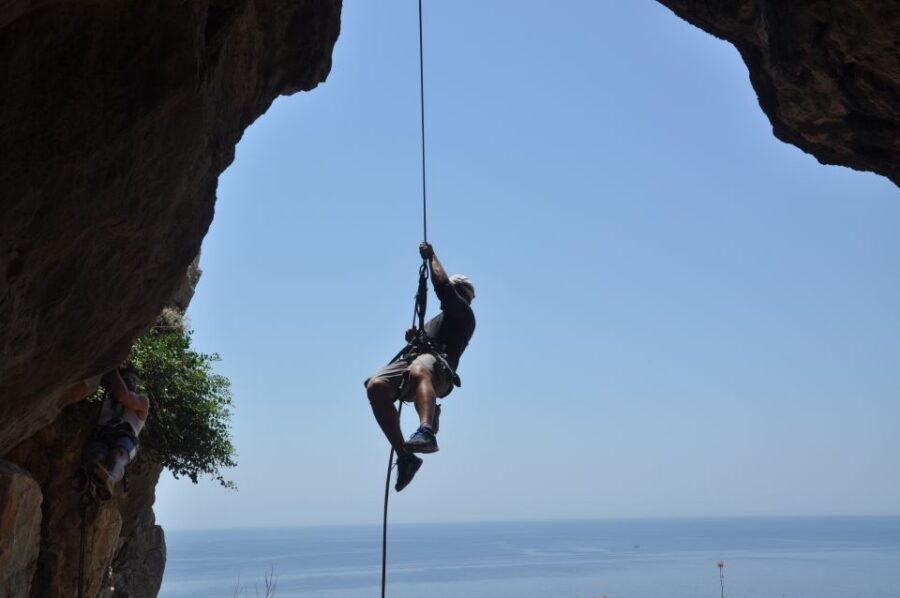 Rhodes: Ladiko Bay Rock Climbing and Rappelling Experience - The wrap-up swim: Ladiko Bay or Anthony Quinn Bay