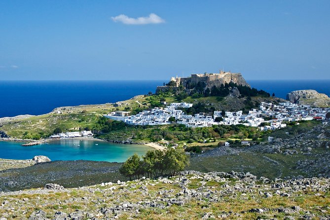 Rhodes Medieval town and Lindos Acropolis guided tour with Minibus . - Fifteen minutes at Mandraki Harbor and the Colossus site