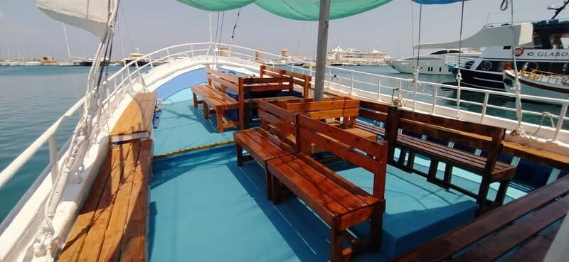 Rhodes: Pleasure Cruise for Swimming and Snorkeling - The Traditional Wooden Boat, Music, and a Day That Feels Like Leisure