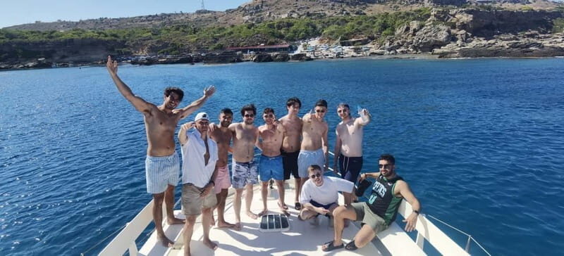 Rhodes: Private Boat for Swimming up to 20 persons - Kalami Beach: Your Short, Easy First Swim