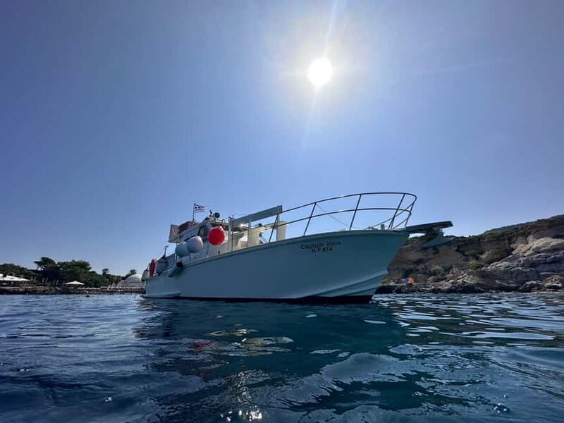 Rhodes: Private Boat for Swimming up to 20 persons - Snorkeling Gear and Noodles: What They Mean for Your Day