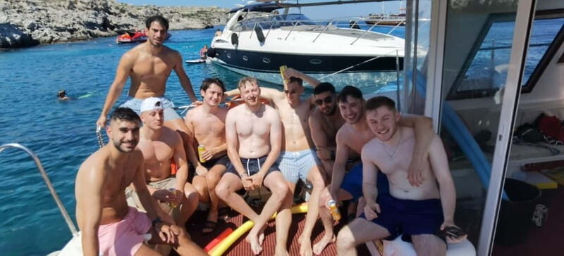 Rhodes: Private Boat for Swimming up to 20 persons - Drinks Afloat: Hydration, Beer, and Aperitif Without the Fuss