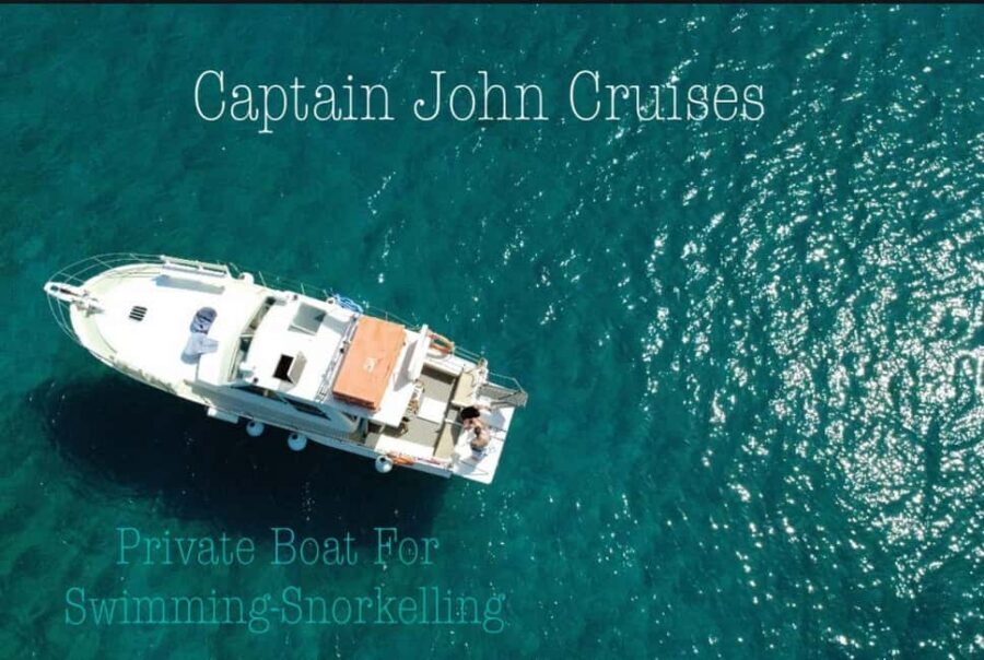 Rhodes: Private Boat for Swimming up to 20 persons - The Captain John Feel: Friendly Hosting, Real-Time Updates