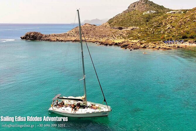 Rhodes Private Luxury Day Cruise MediterAsian Cocktails Champagne - Stop 3: Kallithea Springs and Spa’s sea caves and Italian-era elegance