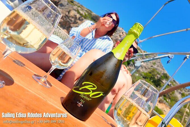 Rhodes Private Luxury Day Cruise MediterAsian Cocktails Champagne - Price and value: $924.18 per group (up to 6) and what that means per person