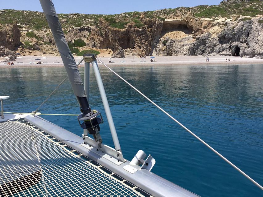 Rhodes: Sailing Catamaran Day Cruise with food and drinks - A private day on Rhodes’ east coast