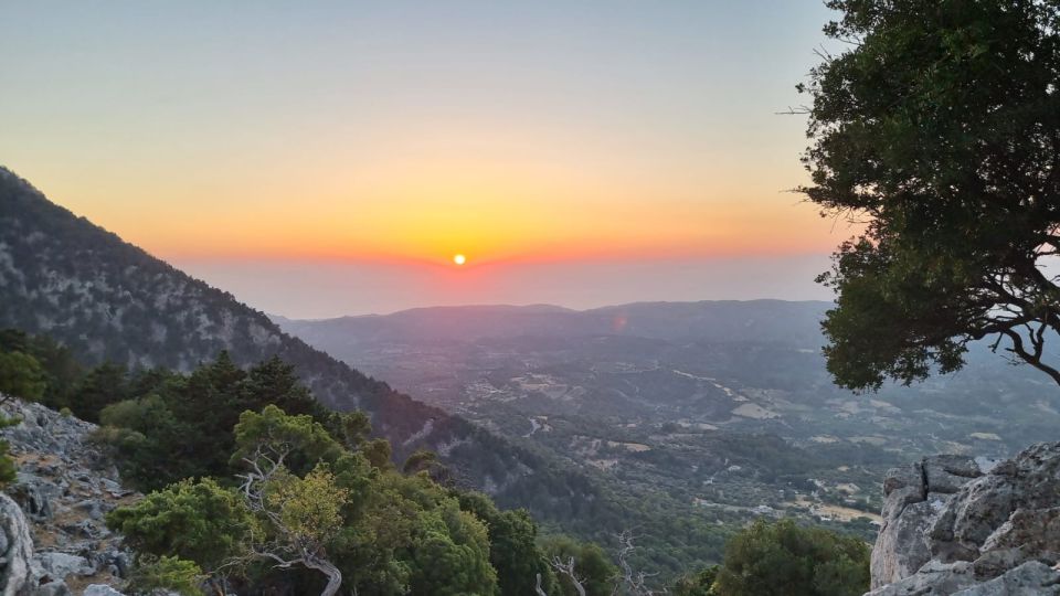 Rhodes: Salakos-Profitis Ilias Hike with Sunset - Reaching the Profitis Ilias viewpoint