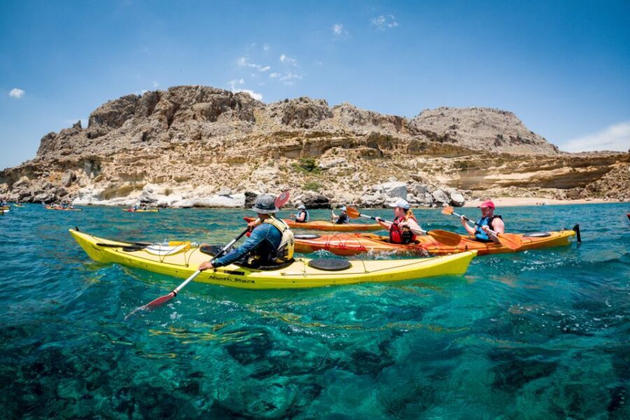 Rhodes: Sea Kayak Adventure to the Red Sand Beach - What You Get for $100: Value Beyond the Kayak