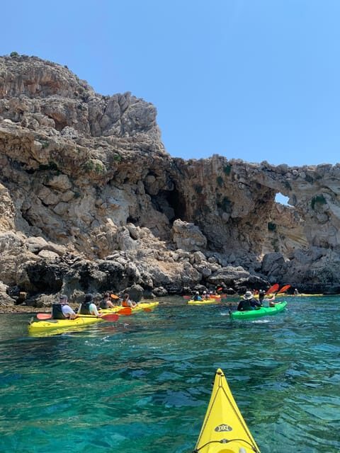 Rhodes Sea Kayaking “In the Footsteps of Pirates” - The Red-Sand Beaches Stop: Swim Time Plus a Greek Snack