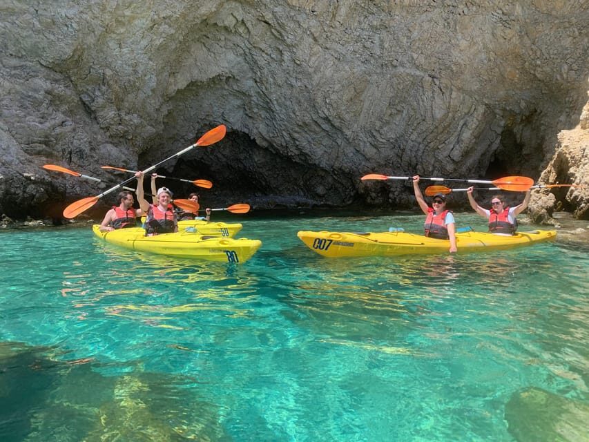 Rhodes Sea Kayaking “In the Footsteps of Pirates” - Finishing at Kalathos Bay: Lindos in the Distance