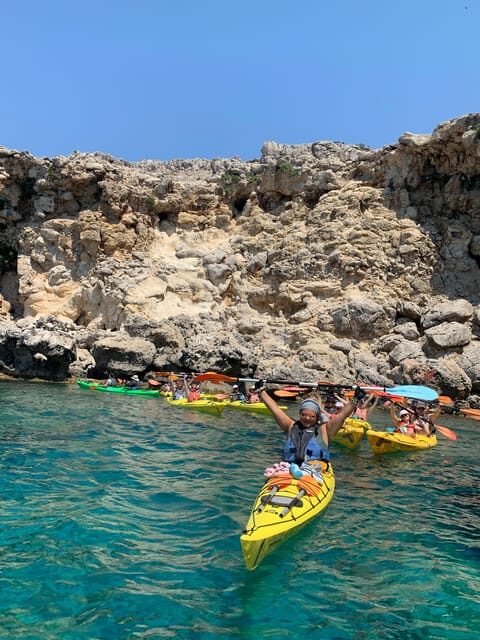 Rhodes Sea Kayaking “In the Footsteps of Pirates” - Charaki to Agatha/Agia Agathi: Caves, Inlets, and Volcanic Rock