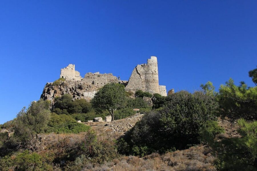 Rhodes: Self Drive 4x4 safari - Pick ups South - Monolithos panorama, forest shade, and the secluded beach swim