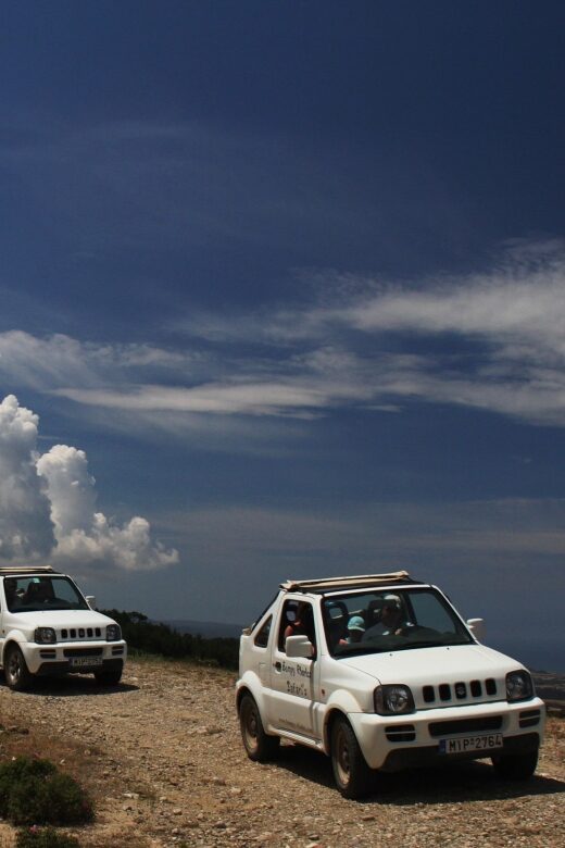 Rhodes: Self-Drive 4x4 Safari Tour with North Pickup - Profitis Ilias: coffee stop on Rhodes greenest mountain