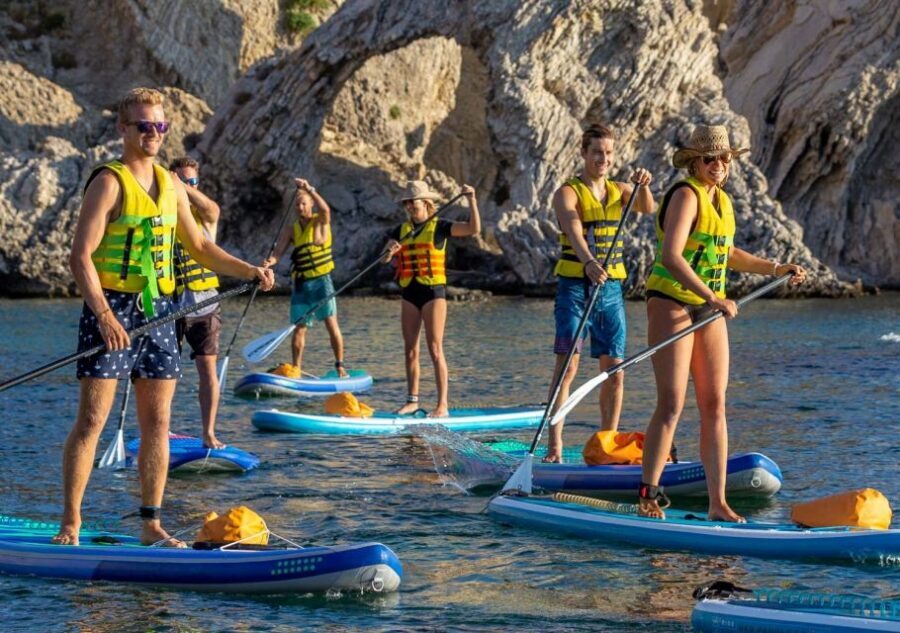 Rhodes: Stand-Up Paddleboard and Snorkeling Tour - Secluded bay break: Greek snacks, a second swim, and downtime