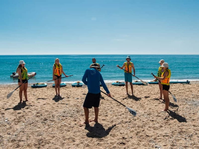 Rhodes: Stegna Beach Stand Up Paddleboarding Lesson - Paddling along the Rhodes coast