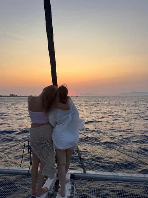 Rhodes: Sunset Catamaran Cruise with Snack, Fruits & Drinks - The First Sail Leg: A 45-minute sightseeing stretch for Rhodes views