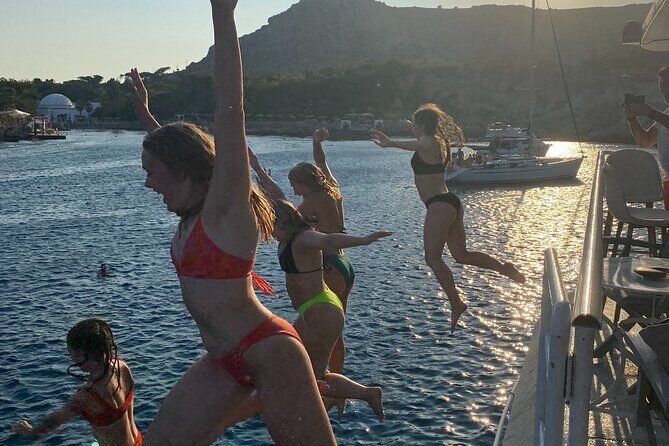 Rhodes Sunset Cruise - Swim and Dine w/ Live Music & Sunset! - Kallithea Springs swim stop: the part you’ll remember
