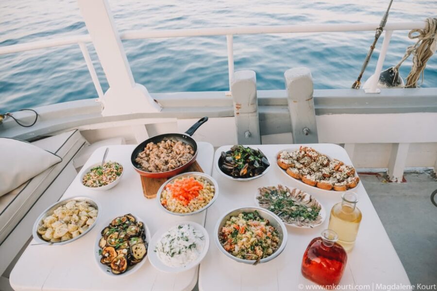 Rhodes: Sunset Cruise with Live Music, Wine & Greek Buffet - The timing: how the full 3 hours usually feel