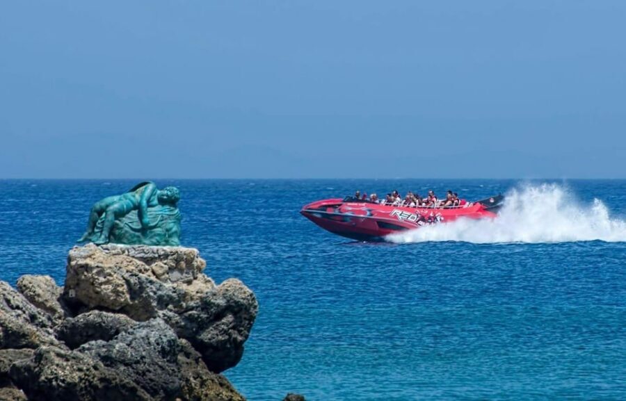 Rhodes Town: Adrenaline Jet Boat Adventure - Elli Beach Photo Stop: A Short Break to Catch Your Camera