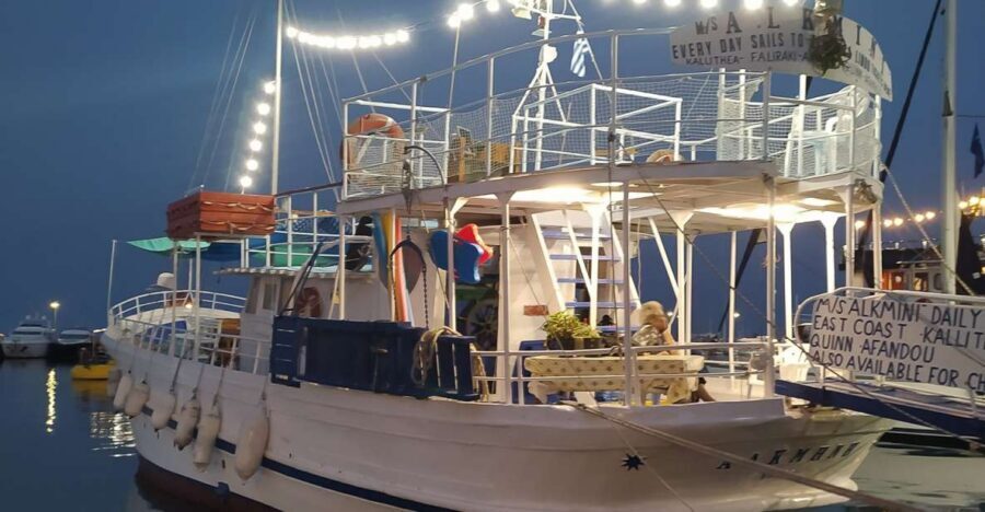 Rhodes Town: Anthony Quinn, Kalithea & Afandou Boat Cruise - Mandraki Harbor To Alkmini: Your Start In Rhodes Town