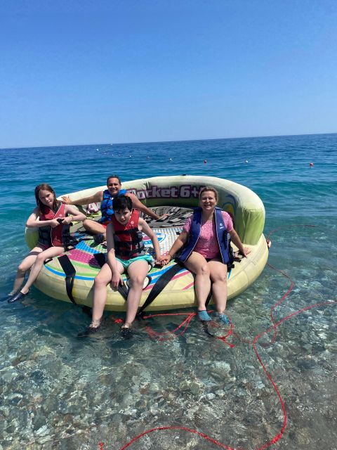 Rhodos : Crazy Sofa Watersports Adventure - Wipeouts, life jackets, and who should ride