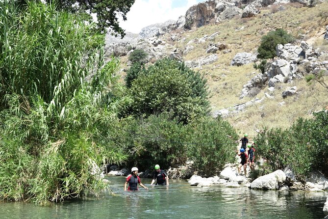 River Trekking at Kourtaliotiko Gorge - What the equipment adds to the price