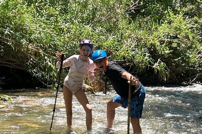 River Trekking at Kourtaliotiko Gorge Waterfalls to Preveli Beach - River trekking stage: wading the Megalopotamos route