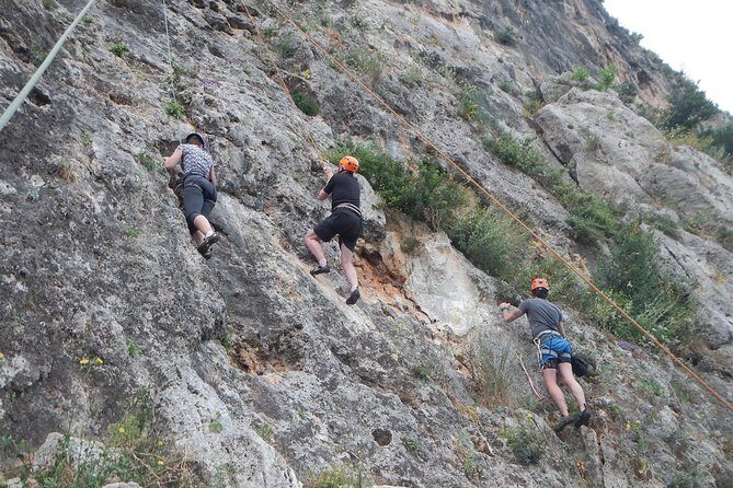 Rock Climbing at Kardamili- West Mani - The half-day flow: from 9:00 pickup to top-rope time