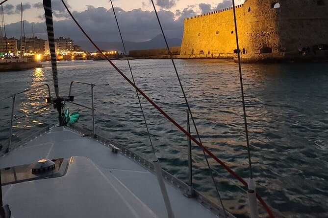 Romantic Luxury Sunset sailing - Passing Rocca a Mare, Heraklion’s sea fortress