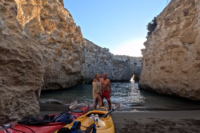 Romantic Sunset Kayaking Tour in Papafragas Cave, Milos - Starting at Alogomandra Beach