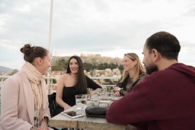 Rooftop Bar Hopping in Downtown Athens - First rooftop: wine and a gentle start