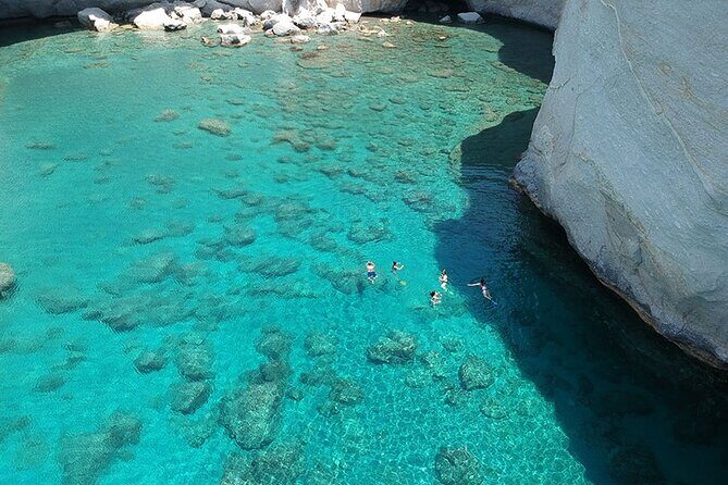 Round of Milos and Poliegos Sailing boat snorkelling cruise - Kalogries Beach: A Quick West-Side Water Break