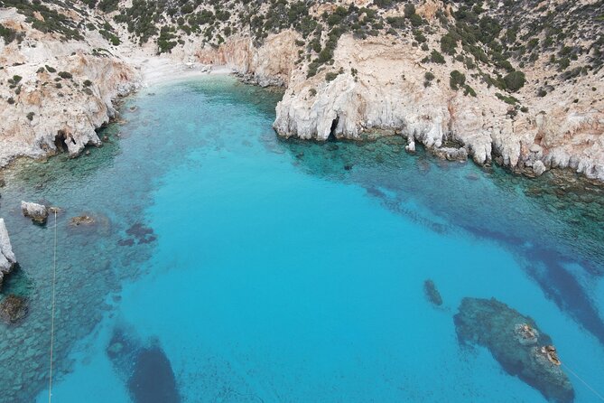 Royal Blue Half Day Private Tour to Kleftiko Milos - Sykia Cave and its roof open to the sky