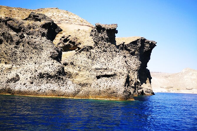 Sailsational Luxury Santorini Catamaran Sunset Cruise with Dinner - Mesa Pigadia, a swim followed by dinner