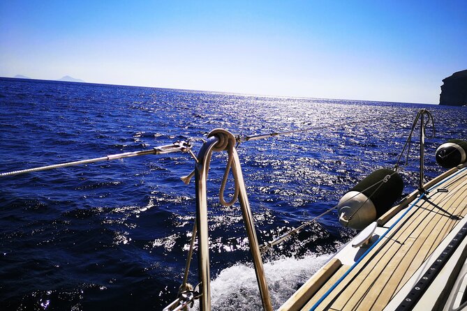 Sailsational Luxury Santorini Catamaran Sunset Cruise with Dinner - Pickup at your hotel and the start at Vlychada