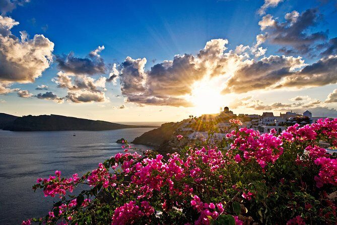 Santorini: 6hr Private Tour with Olive Oil, Beer or Wine Tasting - Castle of St Nicholas: stories with scenic payoff