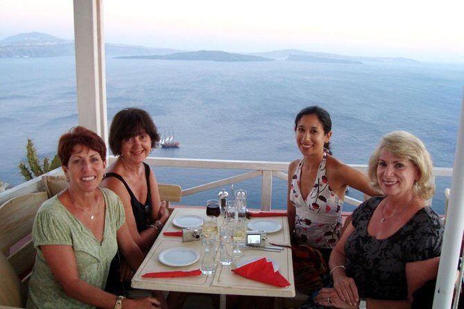 Santorini 8-Hour Private Tour with Hotel & Cruise Port Pickup - Three Bells of Fira (Blue Dome): the postcard shot with an easy stop