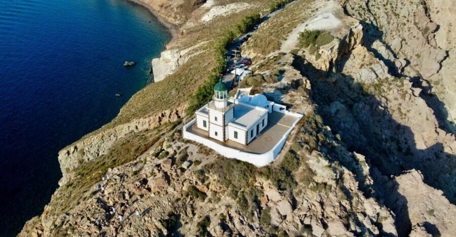 Santorini: Akrotiri Excavation, Megalochori, & Beaches Tour - Prophet Elias Monastery: the best first “wow” on Santorini