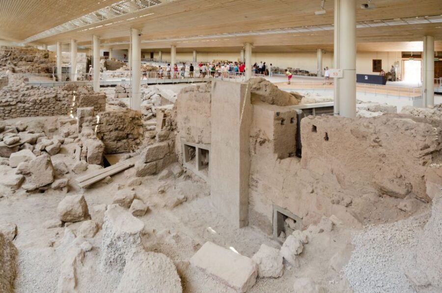 Santorini: Akrotiri Excavation, Megalochori, & Beaches Tour - Perissa (and the Perivolos area): black sand, swims, and fish tavern potential