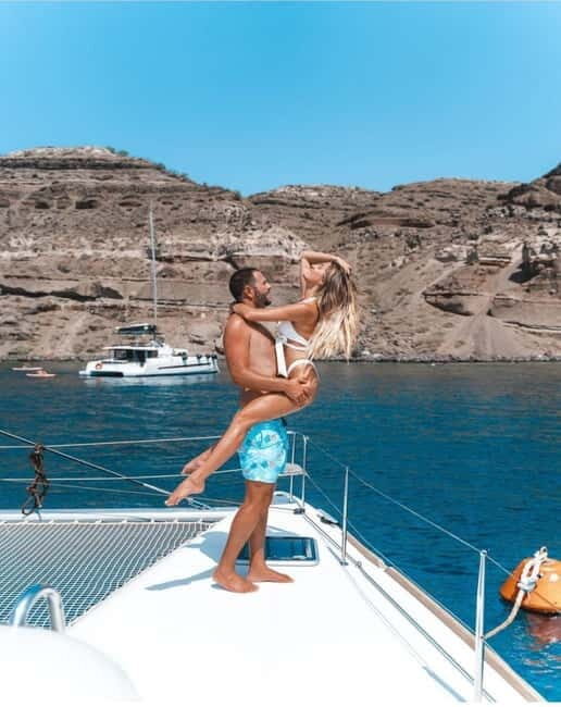 Santorini: All-Inclusive Private Catamaran Experience - Price for a private group up to 4: value check that makes sense