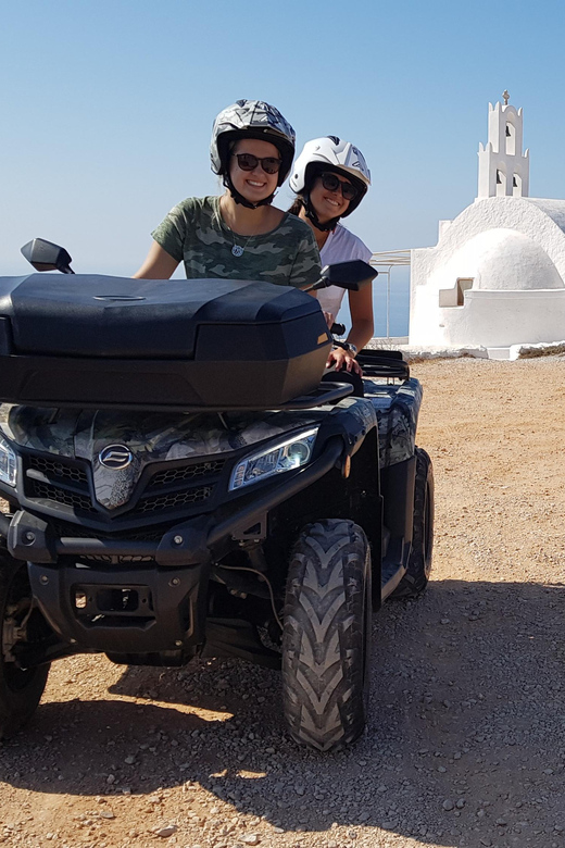 Santorini: ATV guided tour around the South of the island - Windmills, small Prophet Elias, and the long view
