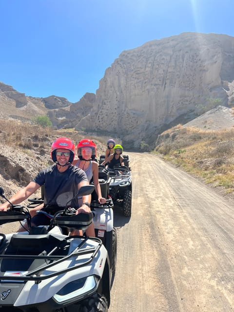 Santorini: ATV guided tour around the South of the island - The Heart of Santorini and the caldera finale