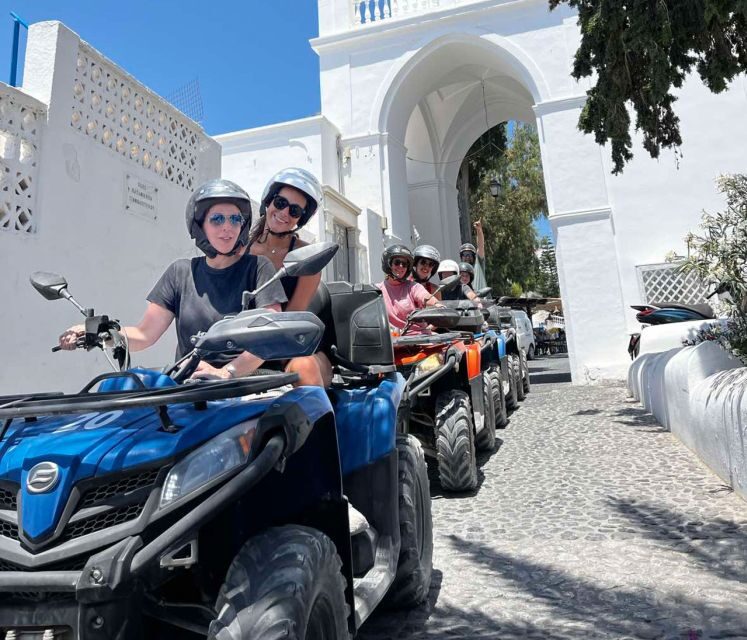 Santorini: ATV-Quad Experience Tour + Transportation - Megalochori: windmills, vineyards, and a tasting stop that feels local