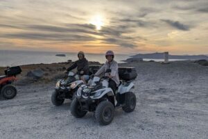 Santorini ATV Quad off-road Tour: Perfect for Cruise Passengers - Perissa Black Sand Beach: a volcanic beach stop built for photos