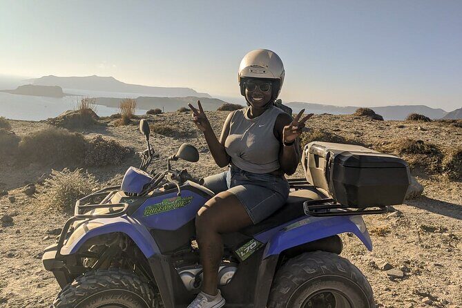 Santorini ATV Quad off-road Tour: Perfect for Cruise Passengers - Emporio windmills and castle views: where the cliffs do the talking